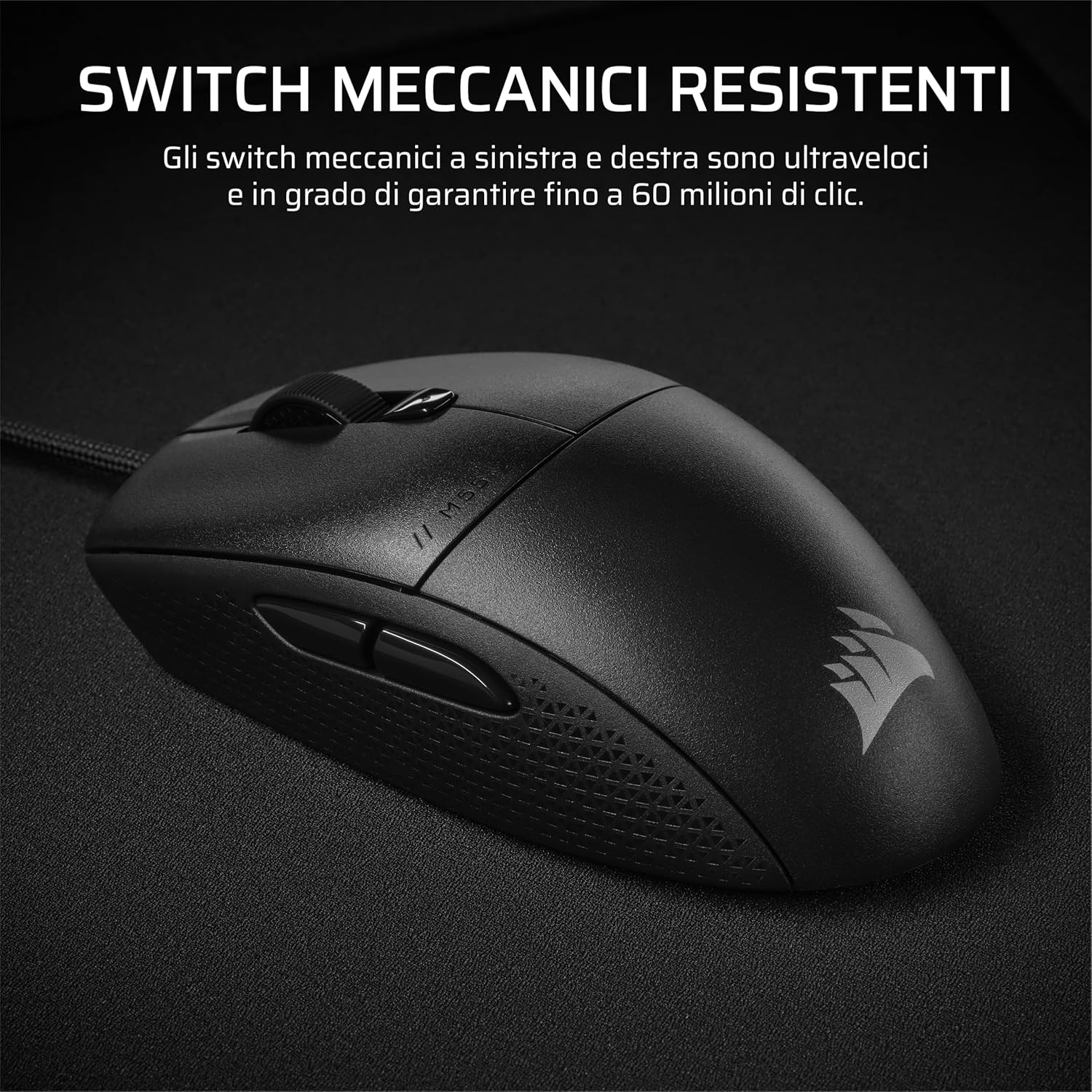 Corsair M55 Mouse da Gioco FPS Cablato 16.000 DPI, Nero - immagine 6