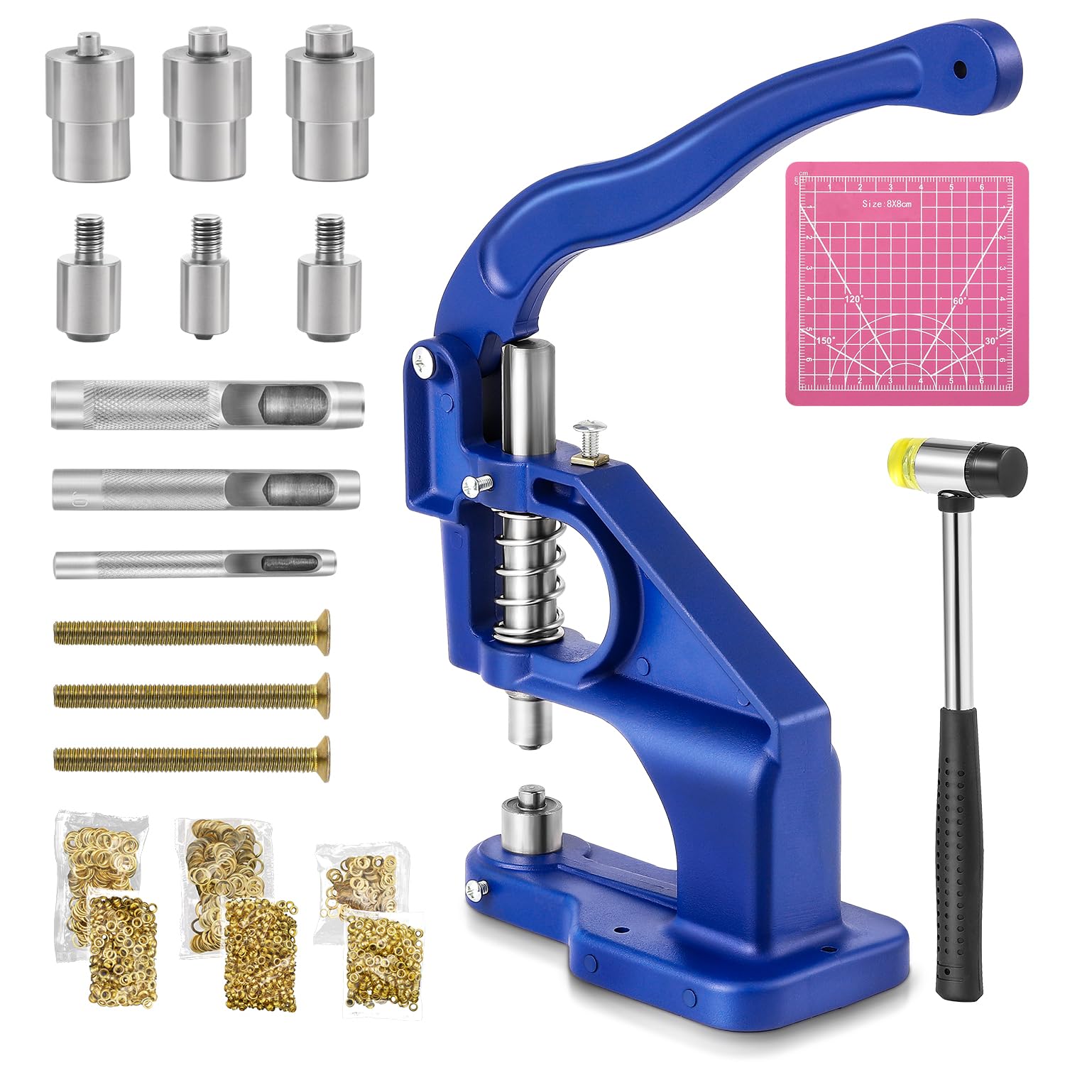 Bonviosin Macchina per Occhielli a Pressione Manuale