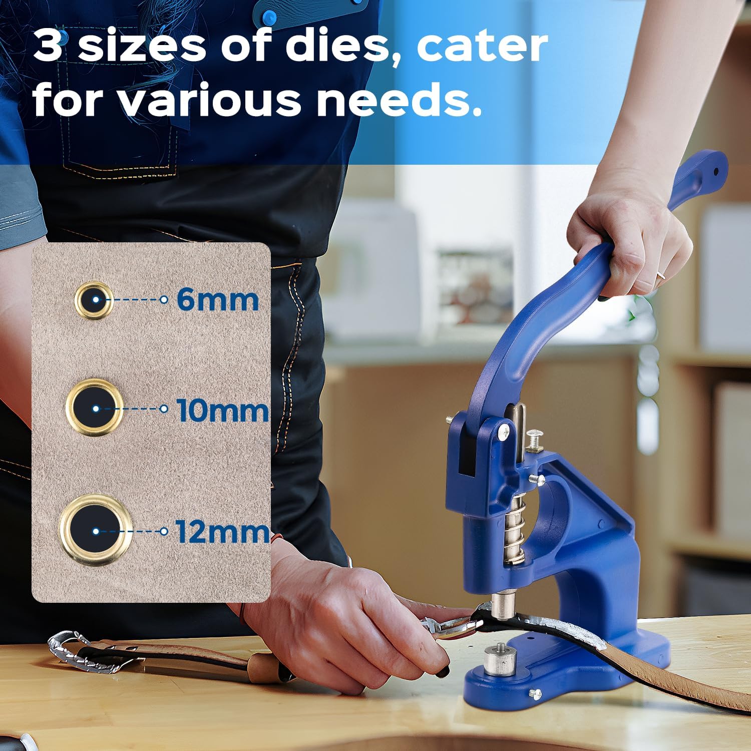 Bonviosin Macchina per Occhielli a Pressione Manuale - immagine 3