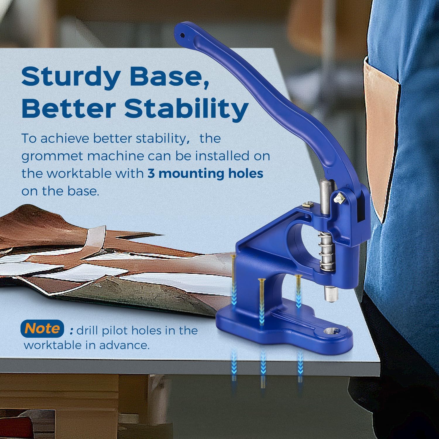 Bonviosin Macchina per Occhielli a Pressione Manuale - immagine 5