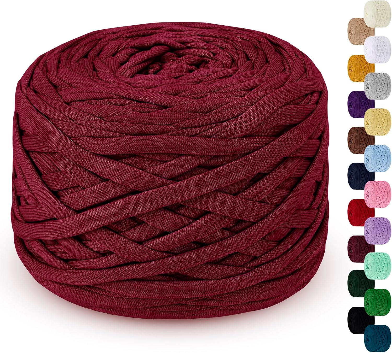 Fettuccia per Borse a Uncinetto 285g/100m - Rosso Vino - immagine 1