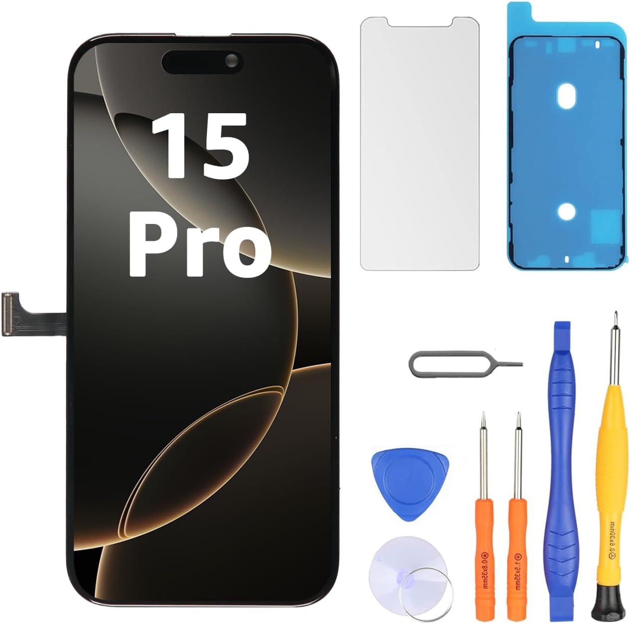 LL TRADER Display LCD Ricambio per iPhone 15 Pro 6.1" - immagine 1