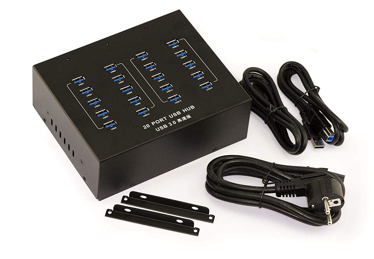 Kalea-informatique HUB USB Industriale 20 Porte USB 3.0