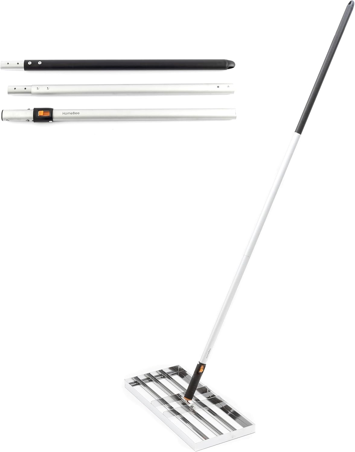 Homebee® Raschietto per Prato 60x25cm con Manico 2m