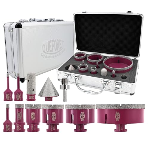 Queforet Punte Diamantate Gres Porcellanato 11 Pezzi