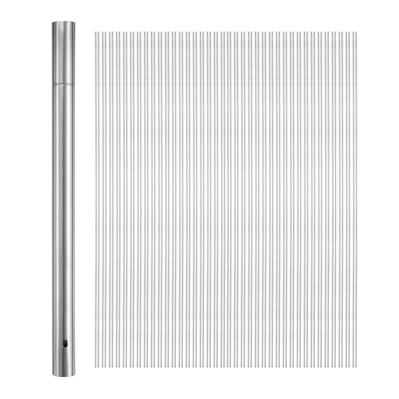 Quarkzman 100pz Spiedini Kebob Metallo 40cm x 2,8mm