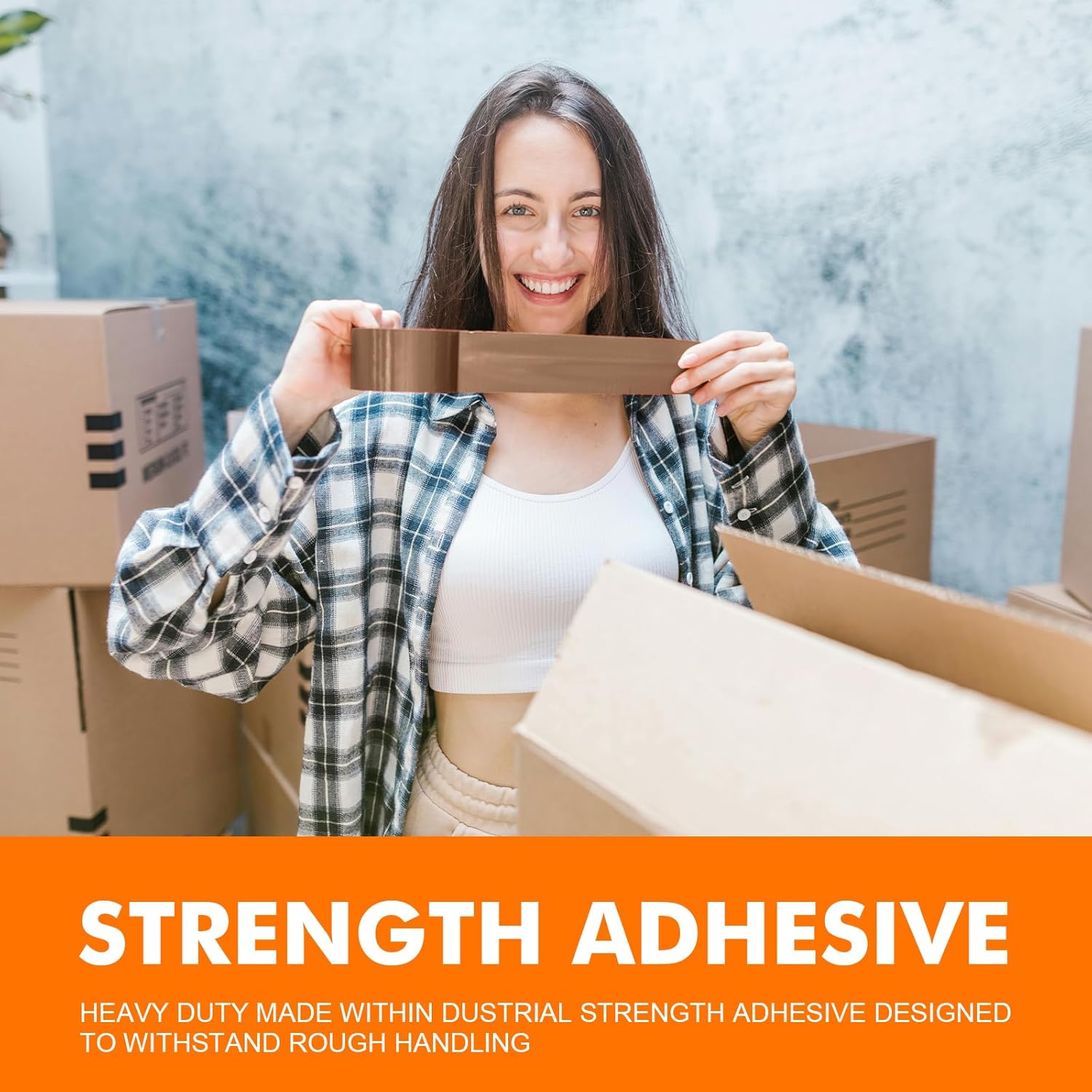 Grifema GA4004-6 Nastro Imballaggio Silenzioso, Marrone - immagine 4