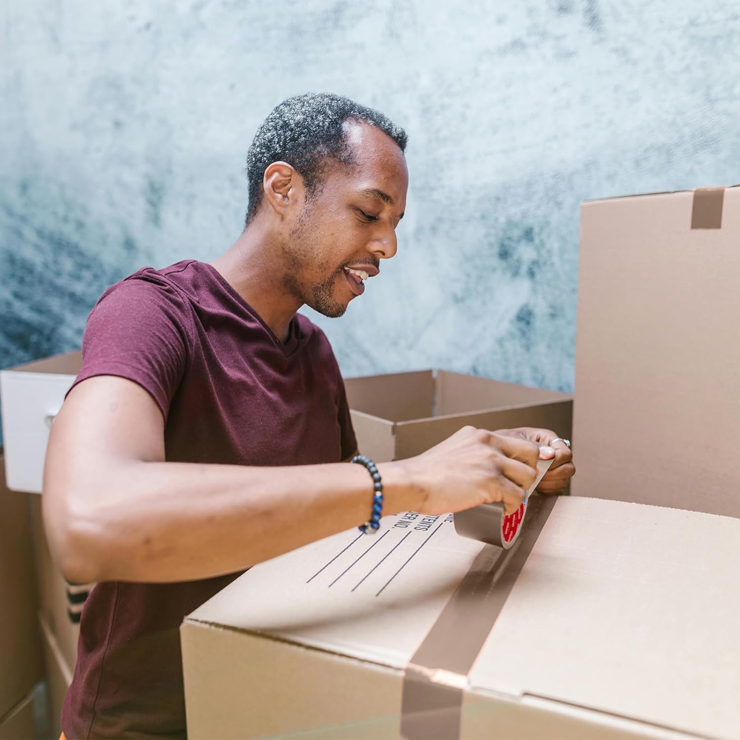 Grifema GA4004-6 Nastro Imballaggio Silenzioso, Marrone - immagine 5