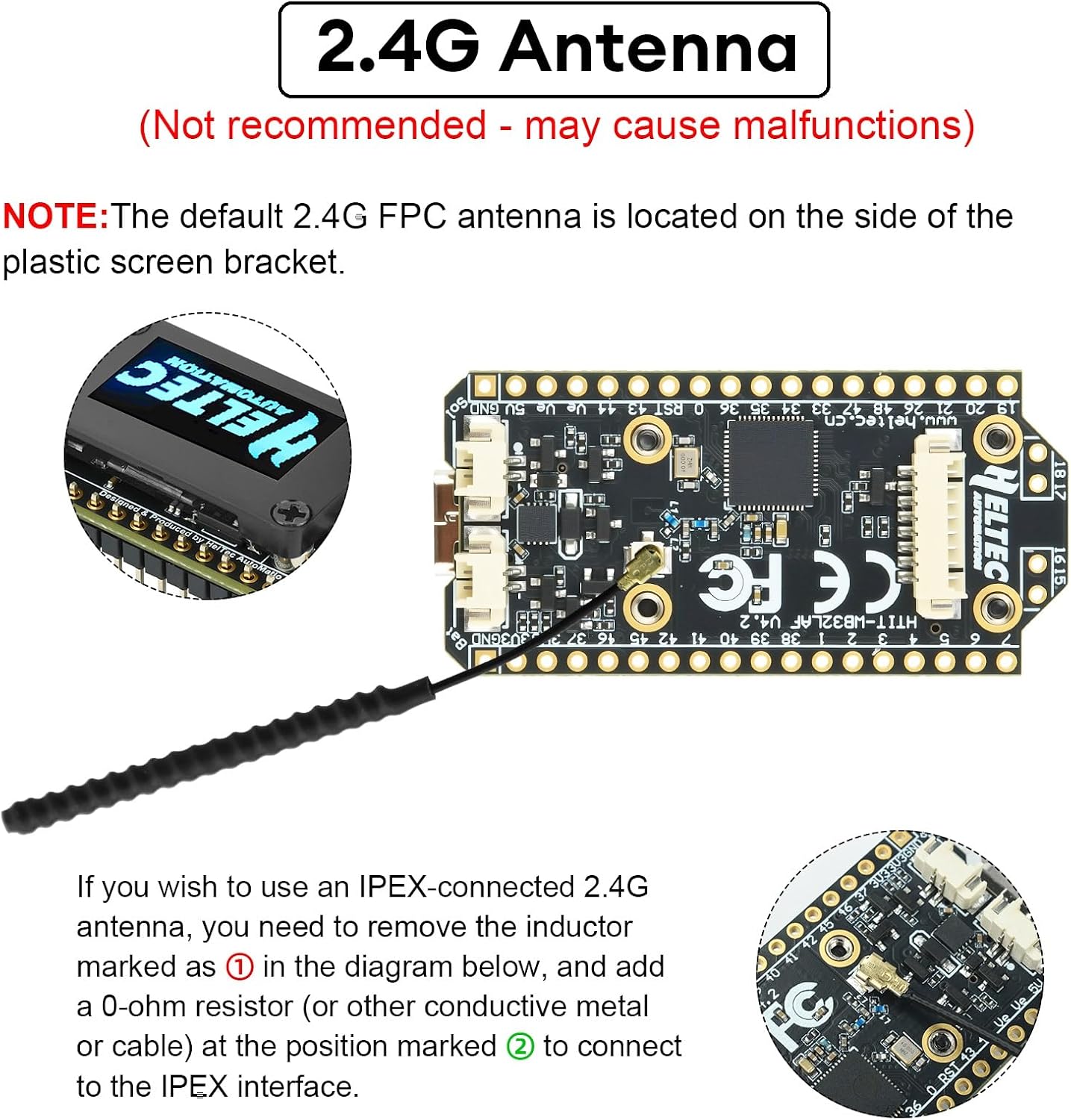 Scheda Heemol LoRa 32 V4 ESP32-S3R2 Con GPS, LoRa SX1262, 2MB PSRAM, 16MB Flash, Interfaccia Solare E GNSS, Per IoT E Meshtastic