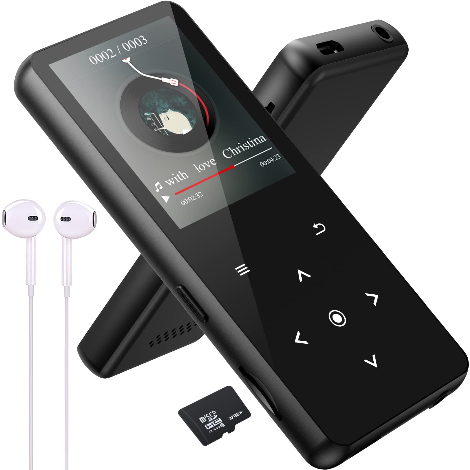 Lettore MP3 Bluetooth 5.0 32GB con Altoparlante HD