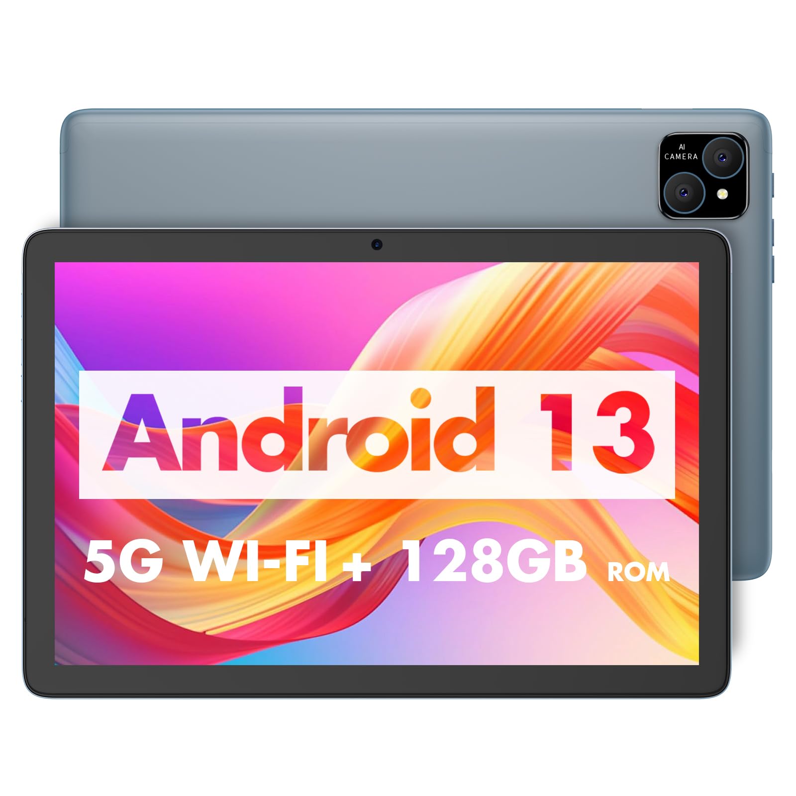 ASOUN Tablet Android 13 - 8GB RAM, 128GB ROM, Grigio