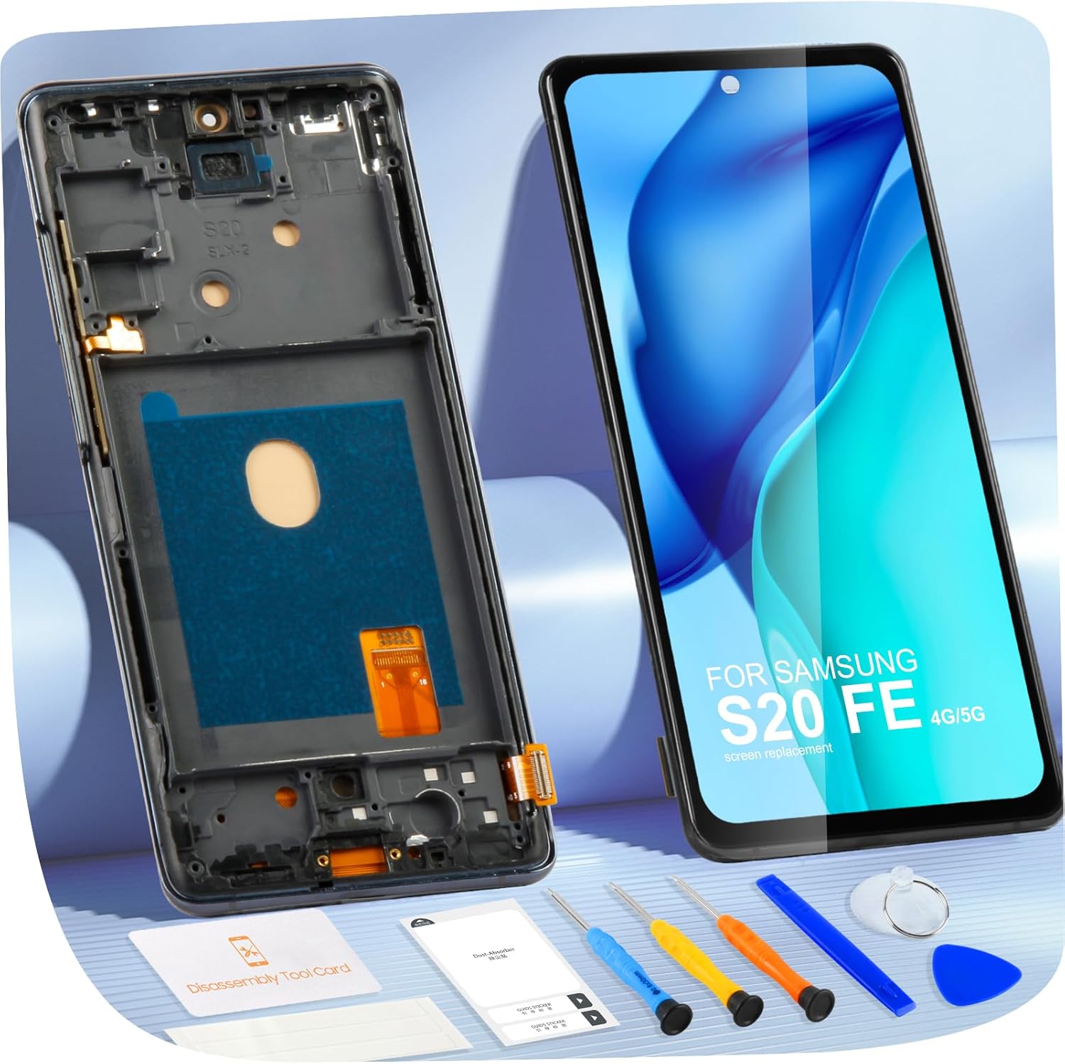 Schermo OLED LCD per Samsung Galaxy S20 FE/5G, Nero - immagine 1