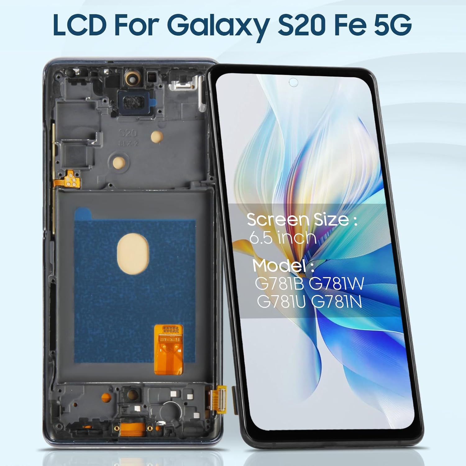 Schermo OLED LCD per Samsung Galaxy S20 FE/5G, Nero - immagine 2