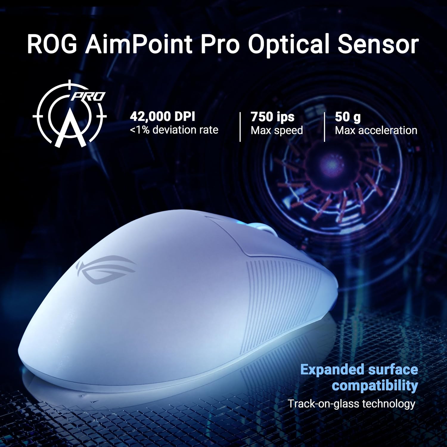 Asus ROG Keris II Ace - Mouse Gaming Wireless 54g, Nero - immagine 6