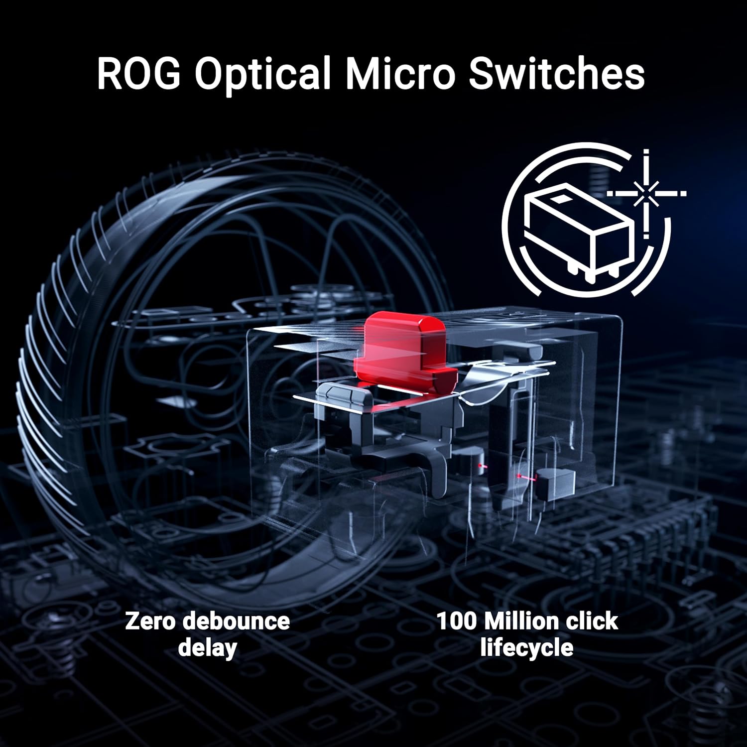 Asus ROG Keris II Ace - Mouse Gaming Wireless 54g, Nero - immagine 7