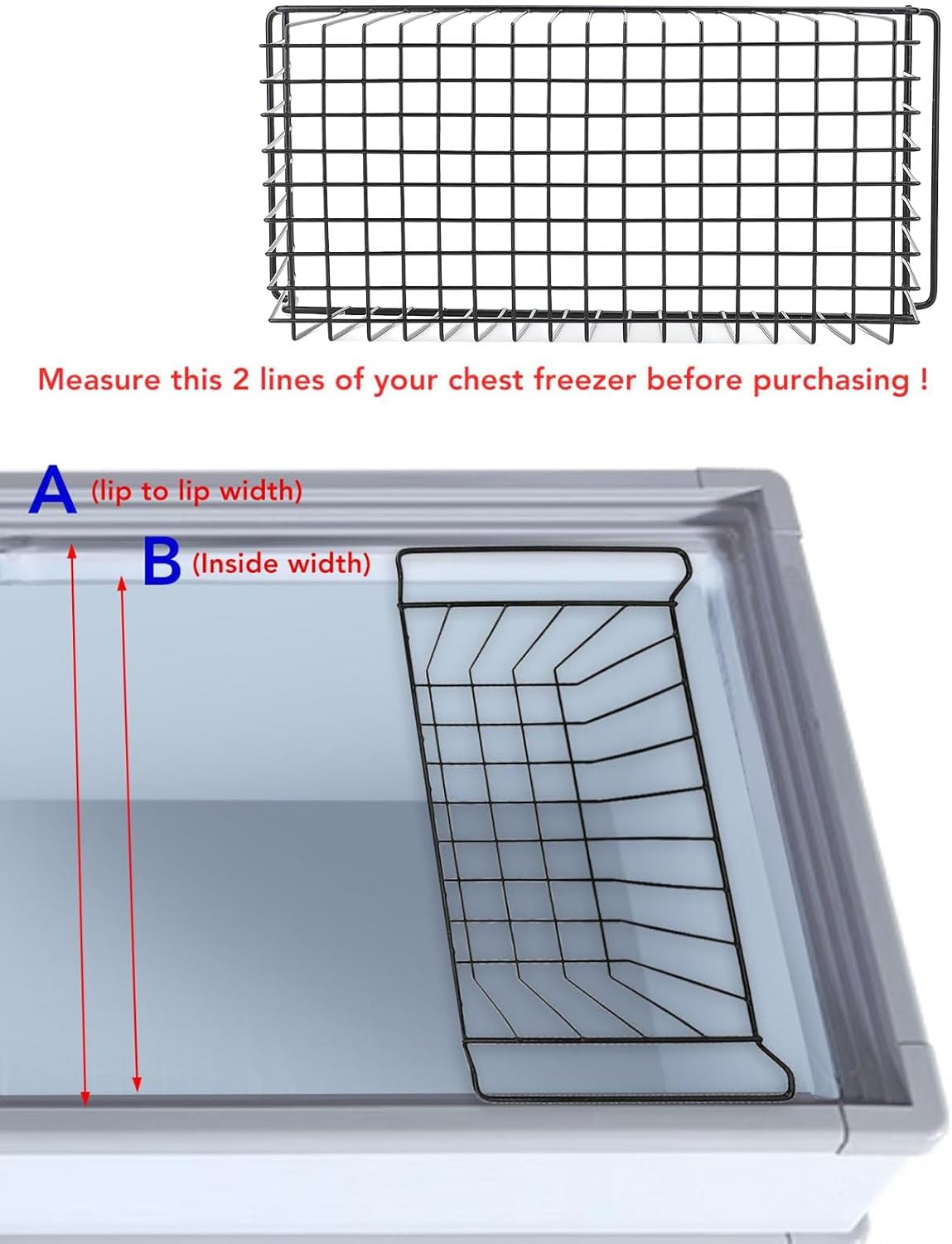 Contenitori Impilabili in Filo Metallico per Congelatore - immagine 3