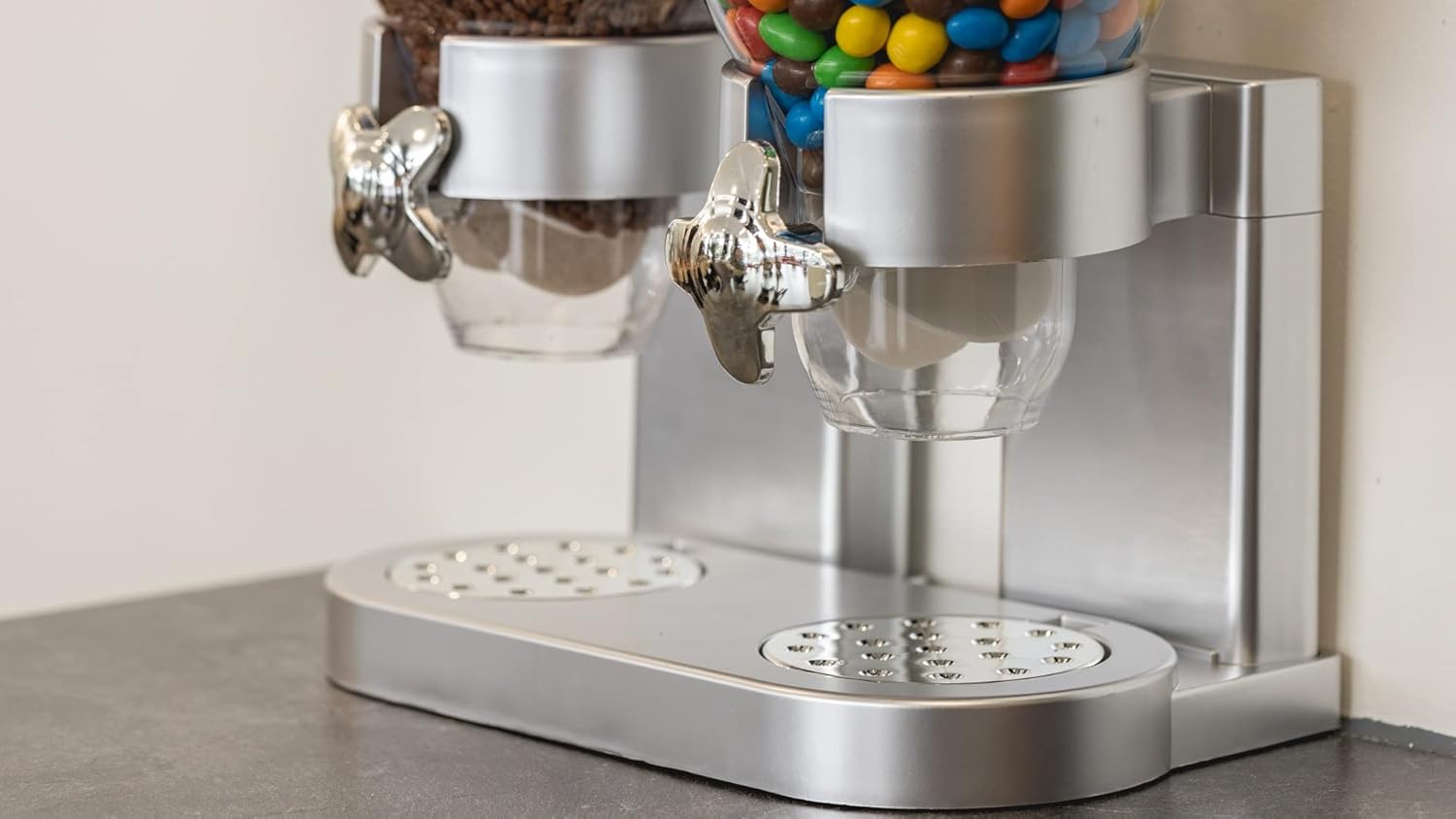 Dispenser Doppio per Cereali e Cornflakes, Argento - immagine 4