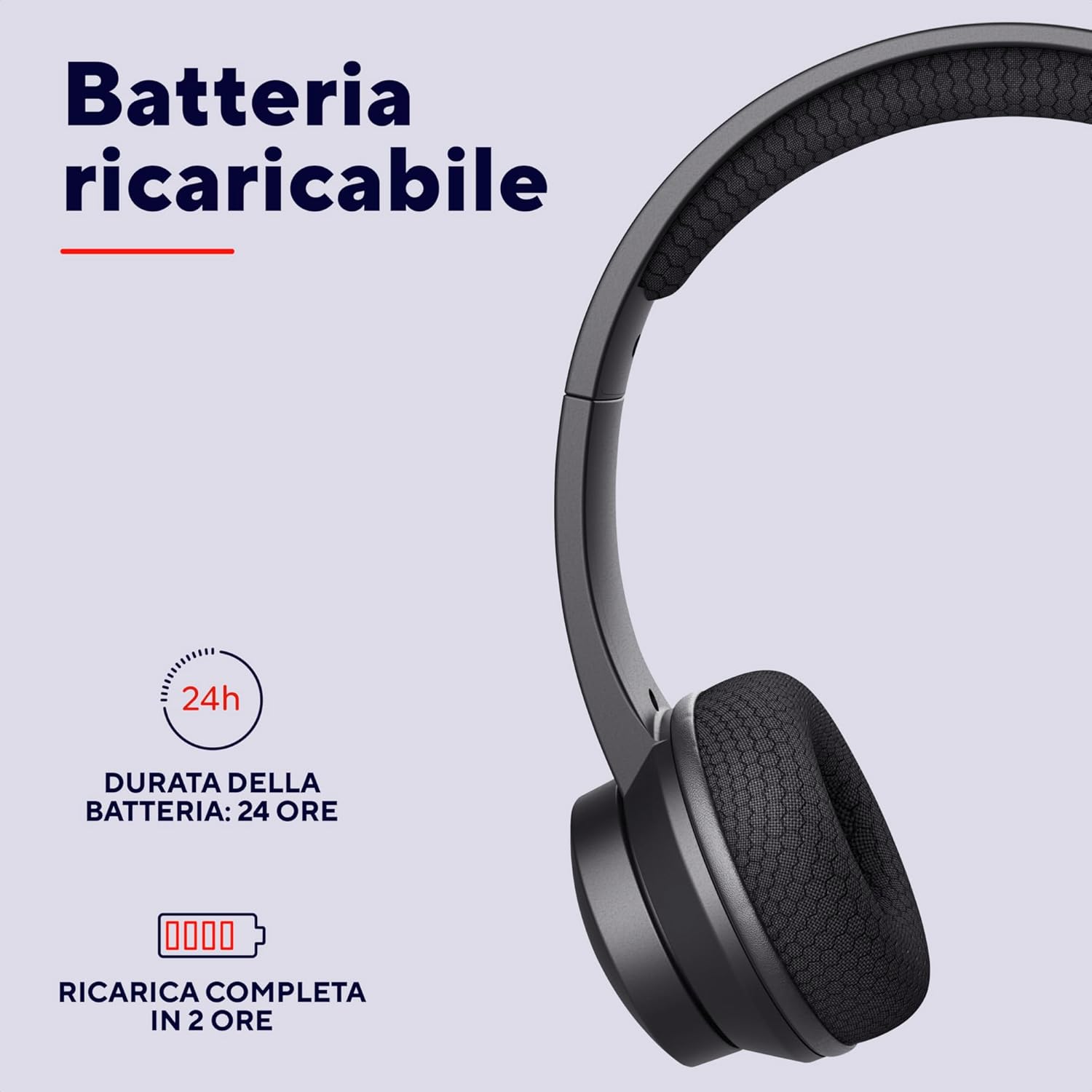 Trust Roha II Cuffie Wireless Bluetooth con Microfono ENC, Nero - immagine 4
