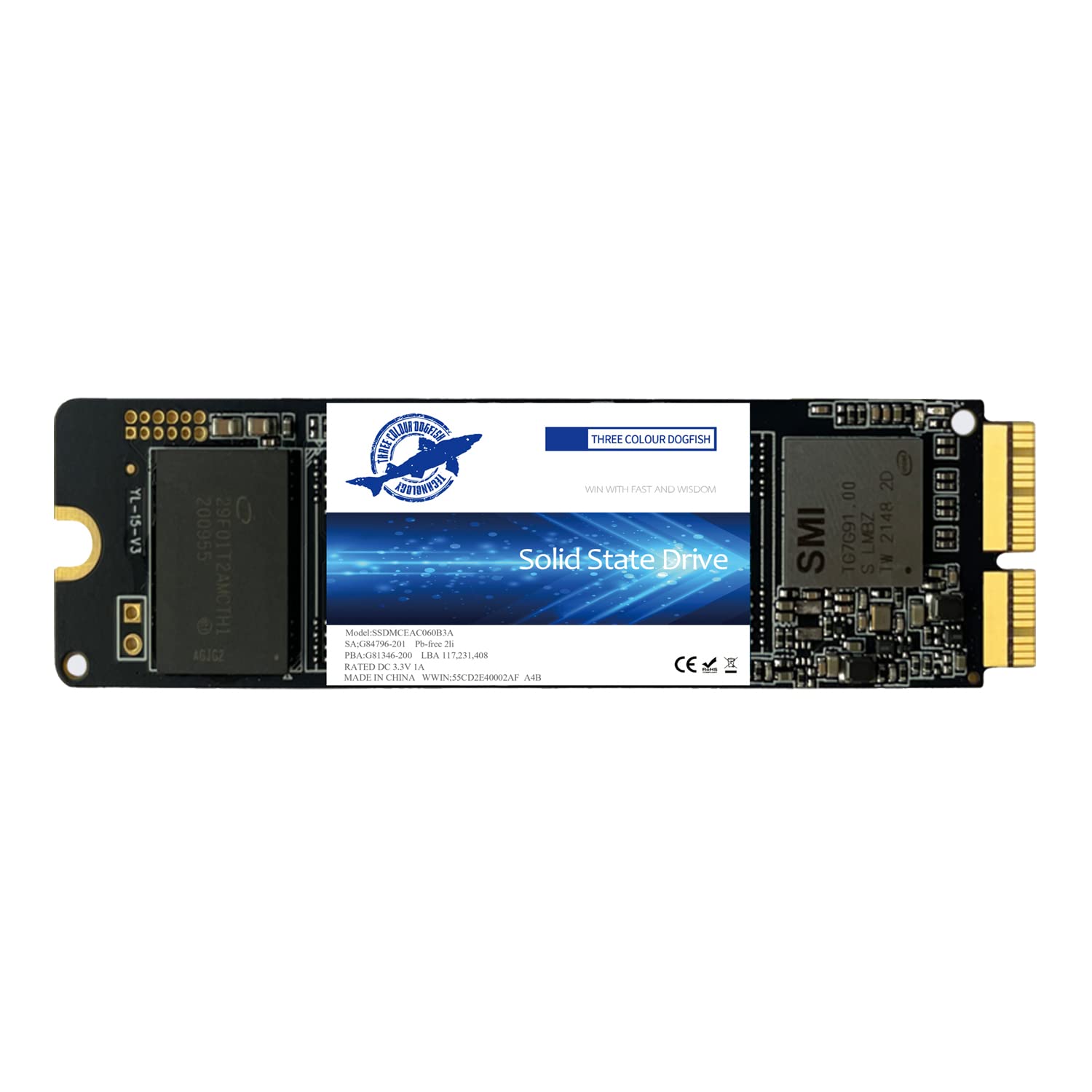 Dogfish 1TB SSD M.2 2280 NVMe per MacBook PCIe Gen3x4