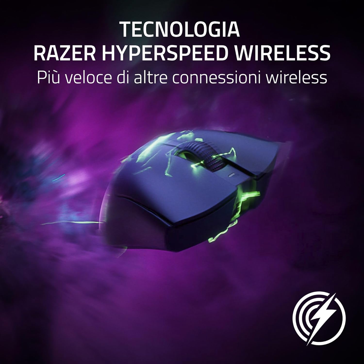 Razer DeathAdder V3 Pro + HyperPolling Wireless Dongle, Nero - immagine 10
