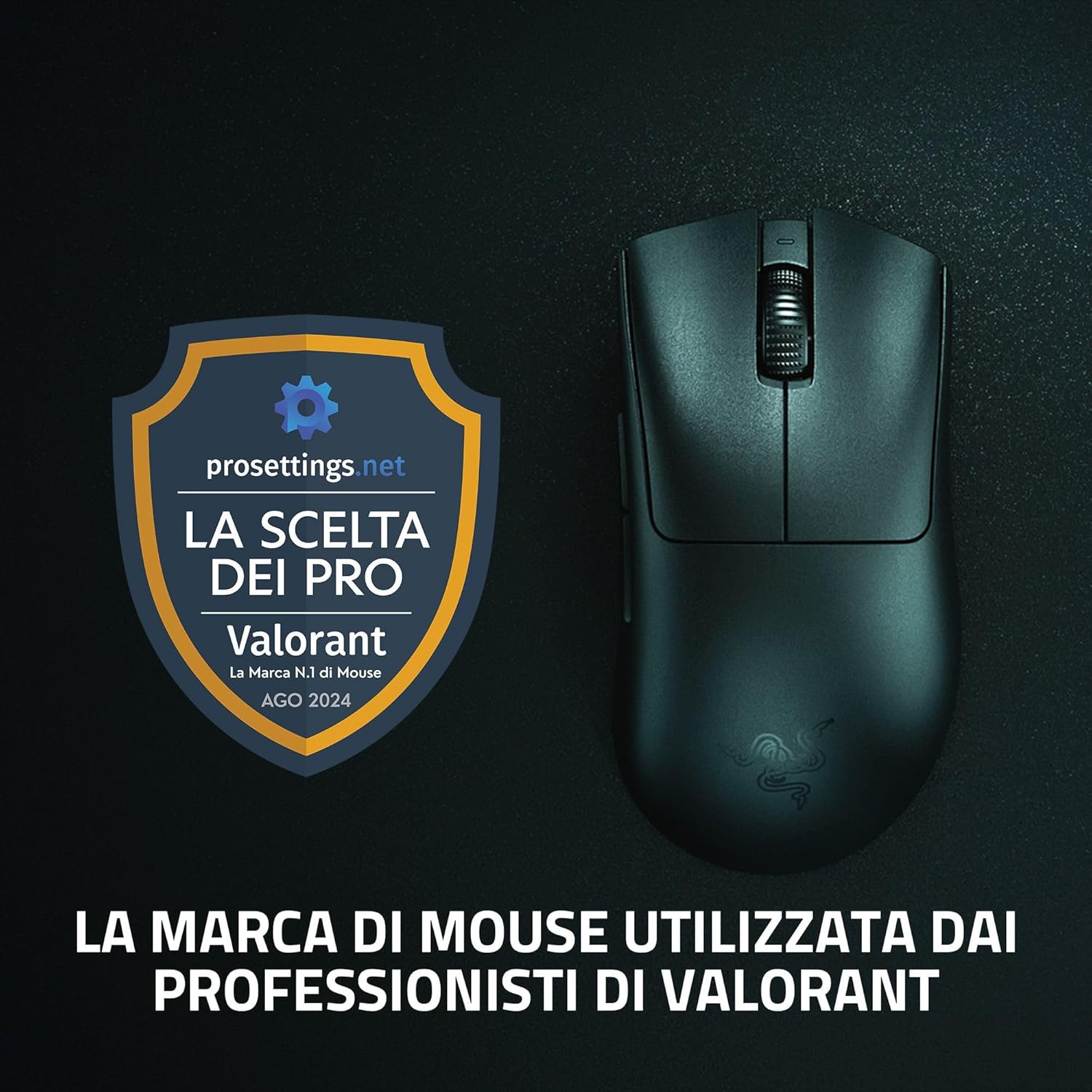 Razer DeathAdder V3 Pro + HyperPolling Wireless Dongle, Nero - immagine 2