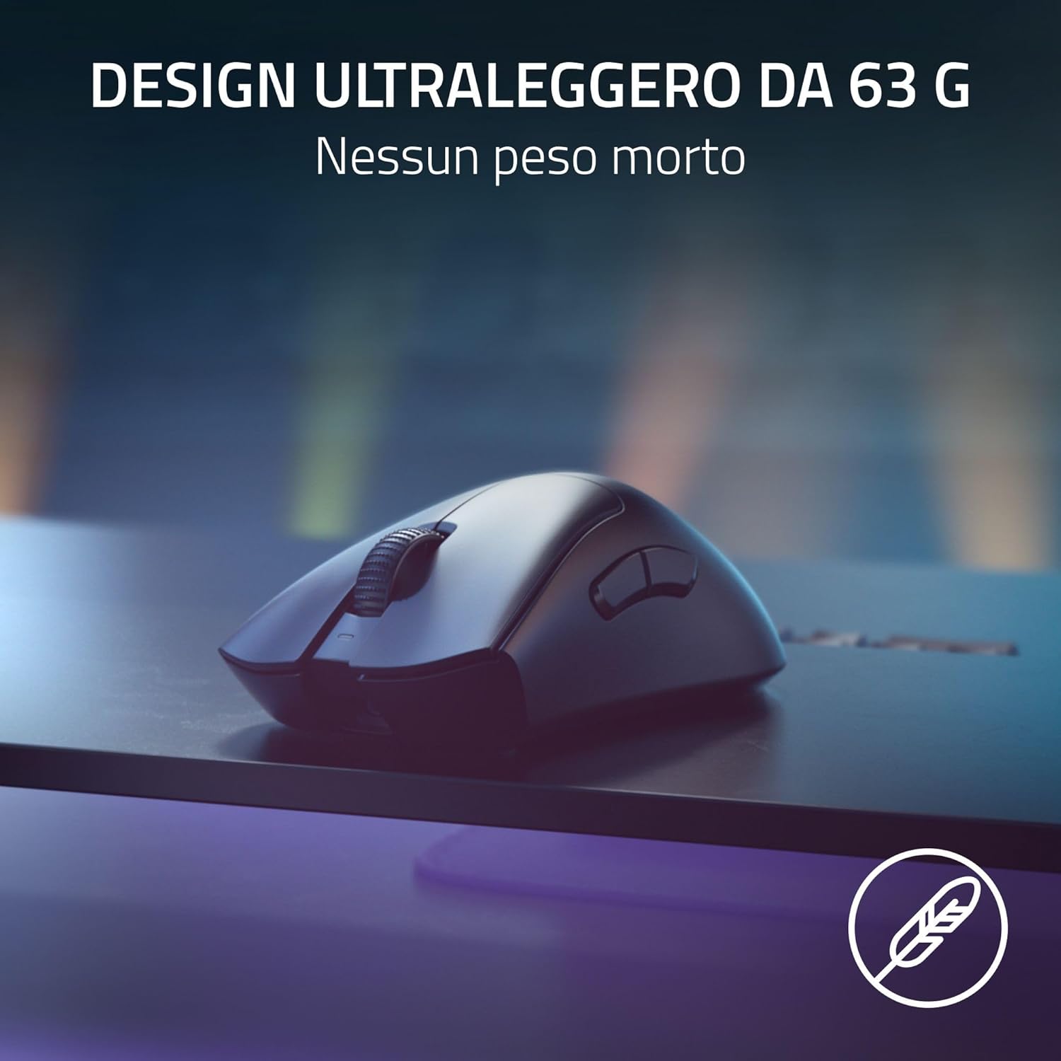 Razer DeathAdder V3 Pro + HyperPolling Wireless Dongle, Nero - immagine 4