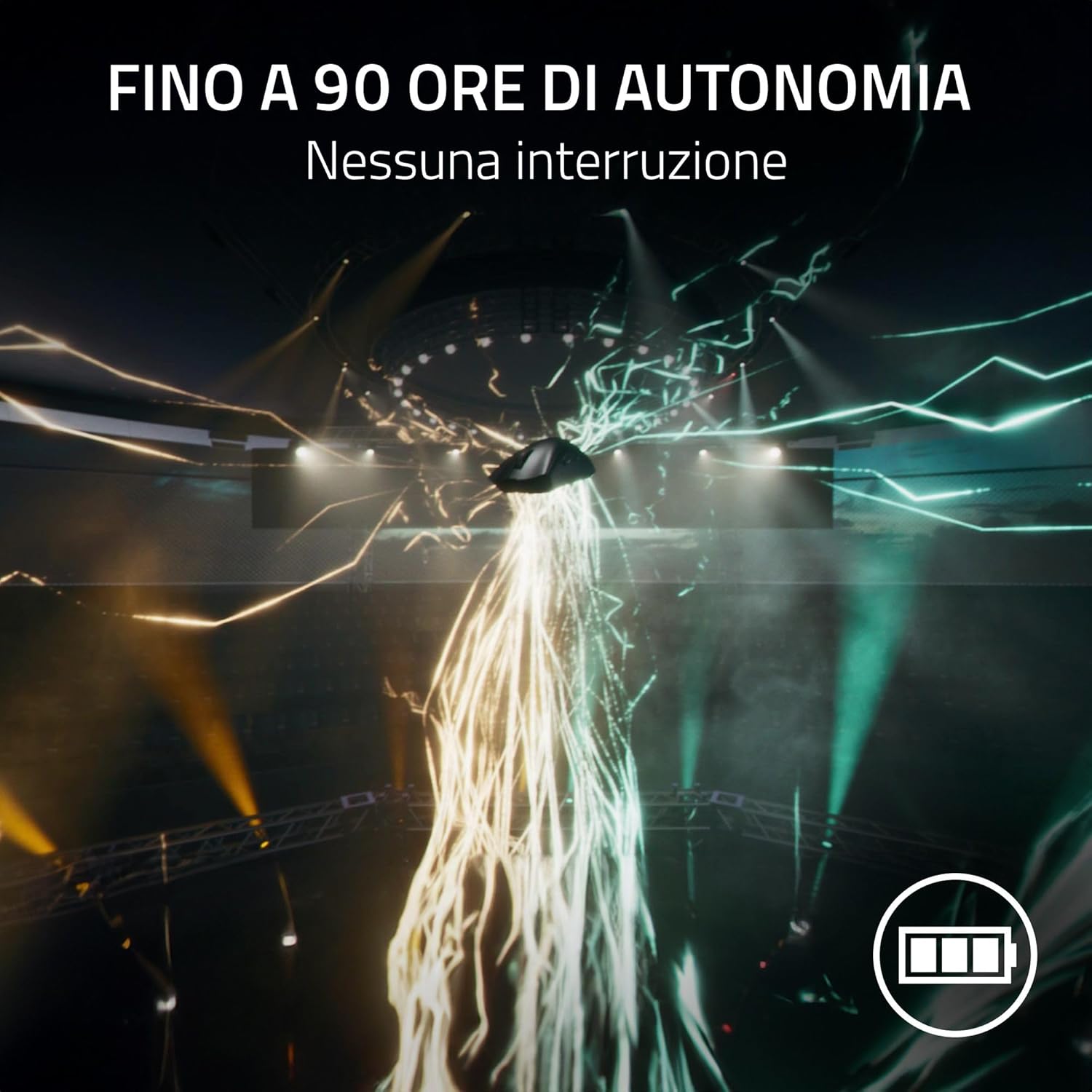 Razer DeathAdder V3 Pro + HyperPolling Wireless Dongle, Nero - immagine 9