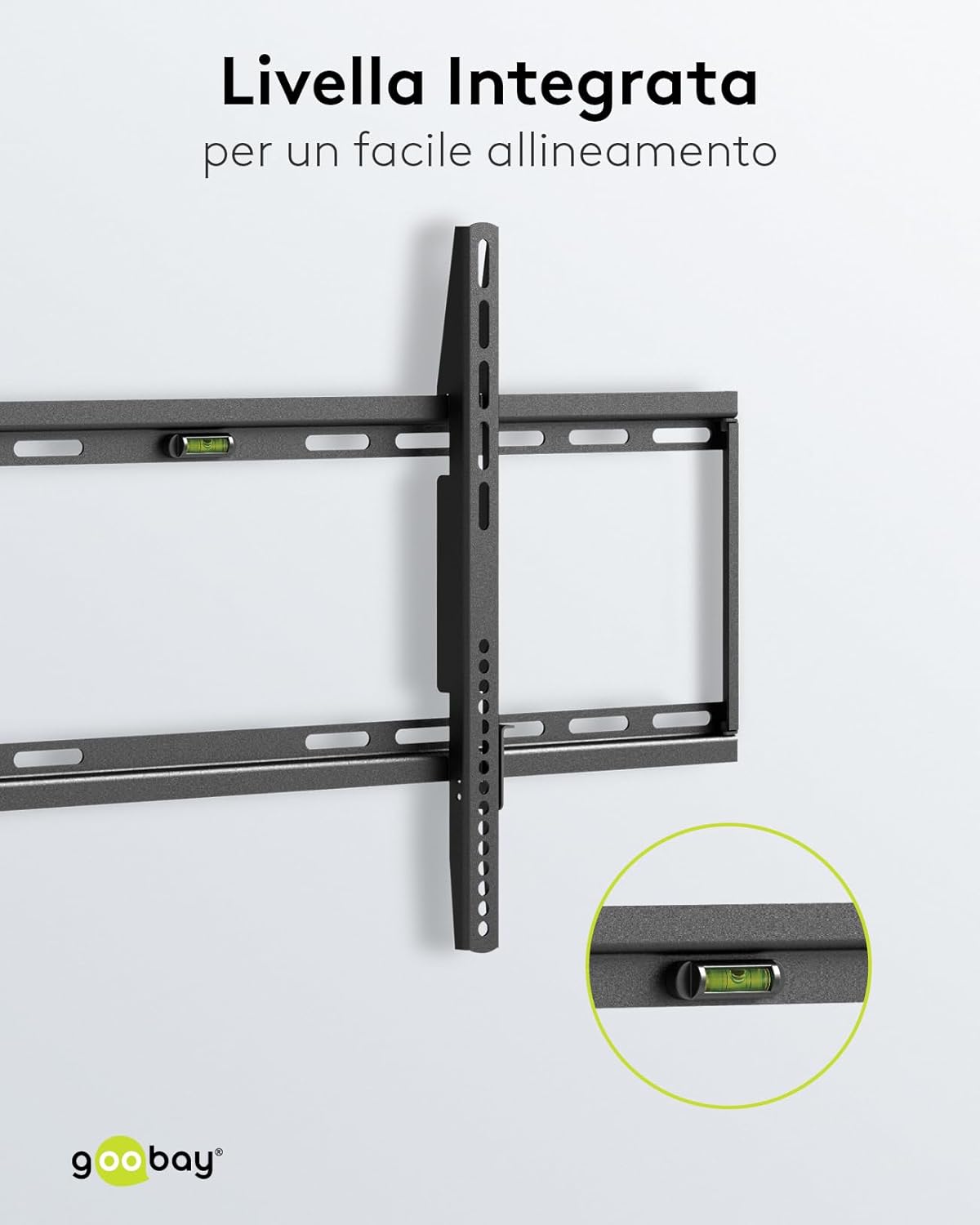 Goobay 49742 - Supporto da Parete Extra Piatto per TV 43-100" - immagine 7