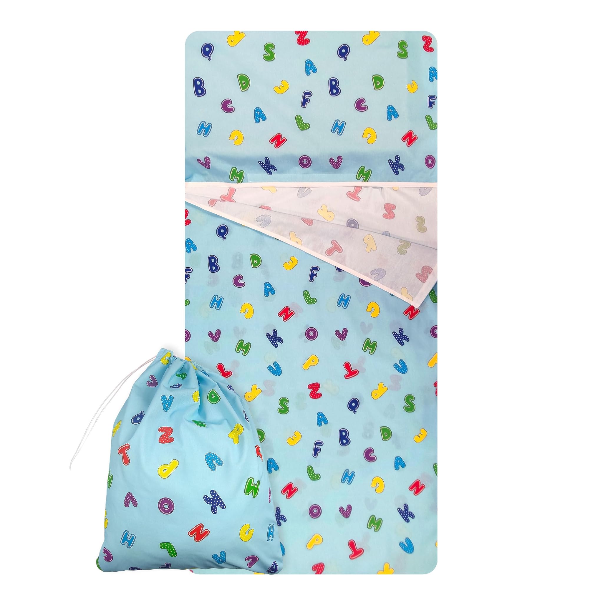Set Asilo Sacco Nanna e Sacchetto - Letterine Azzurre