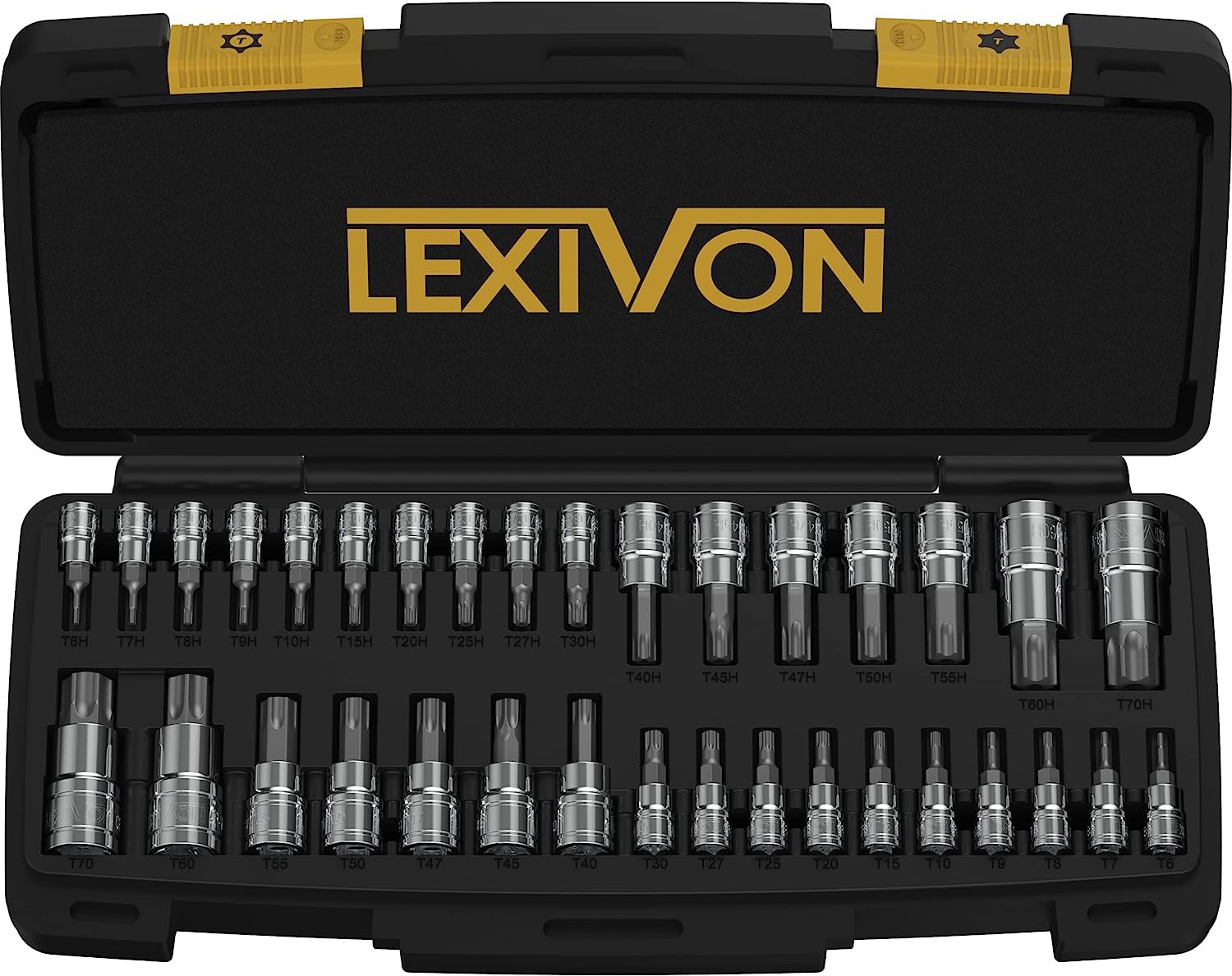 LEXIVON Set Chiavi a Bussola TORX Master 34 Pezzi