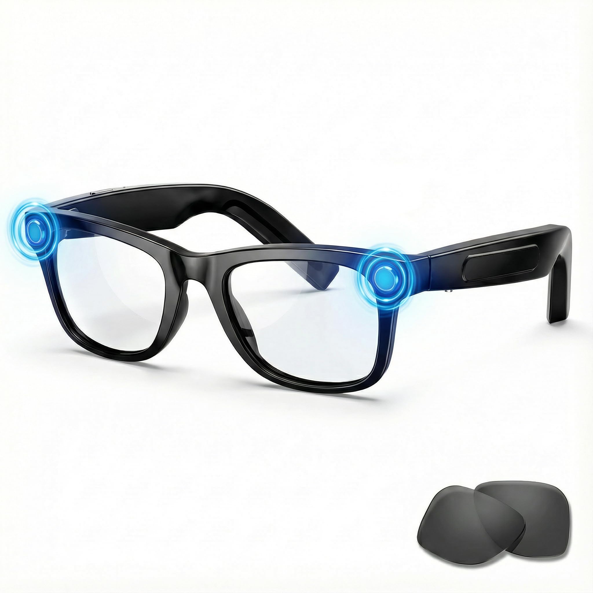 Smart Glasses - Occhiali con Telecamera 8MP 1080P