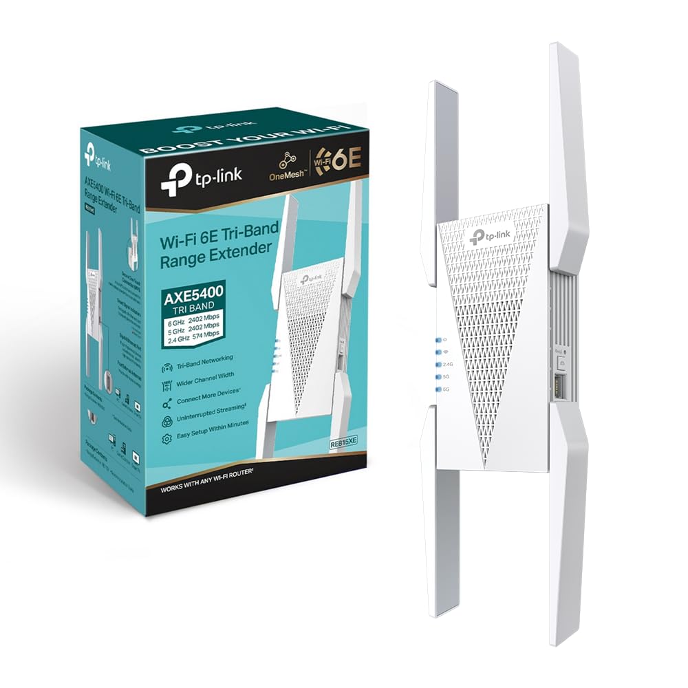Tp-link RE815XE - Ripetitore WiFi 6E AXE5400 Tri-Band