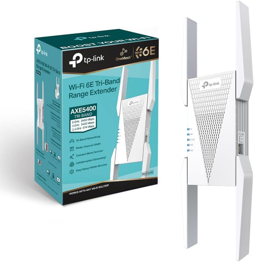 Tp-link RE815XE - Ripetitore WiFi 6E AXE5400 Tri-Band - immagine 1