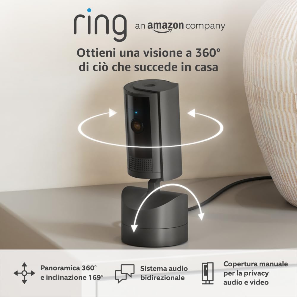 Ring Videocamera Interna Inclinabile (Pan-Tilt Indoor) - immagine 1
