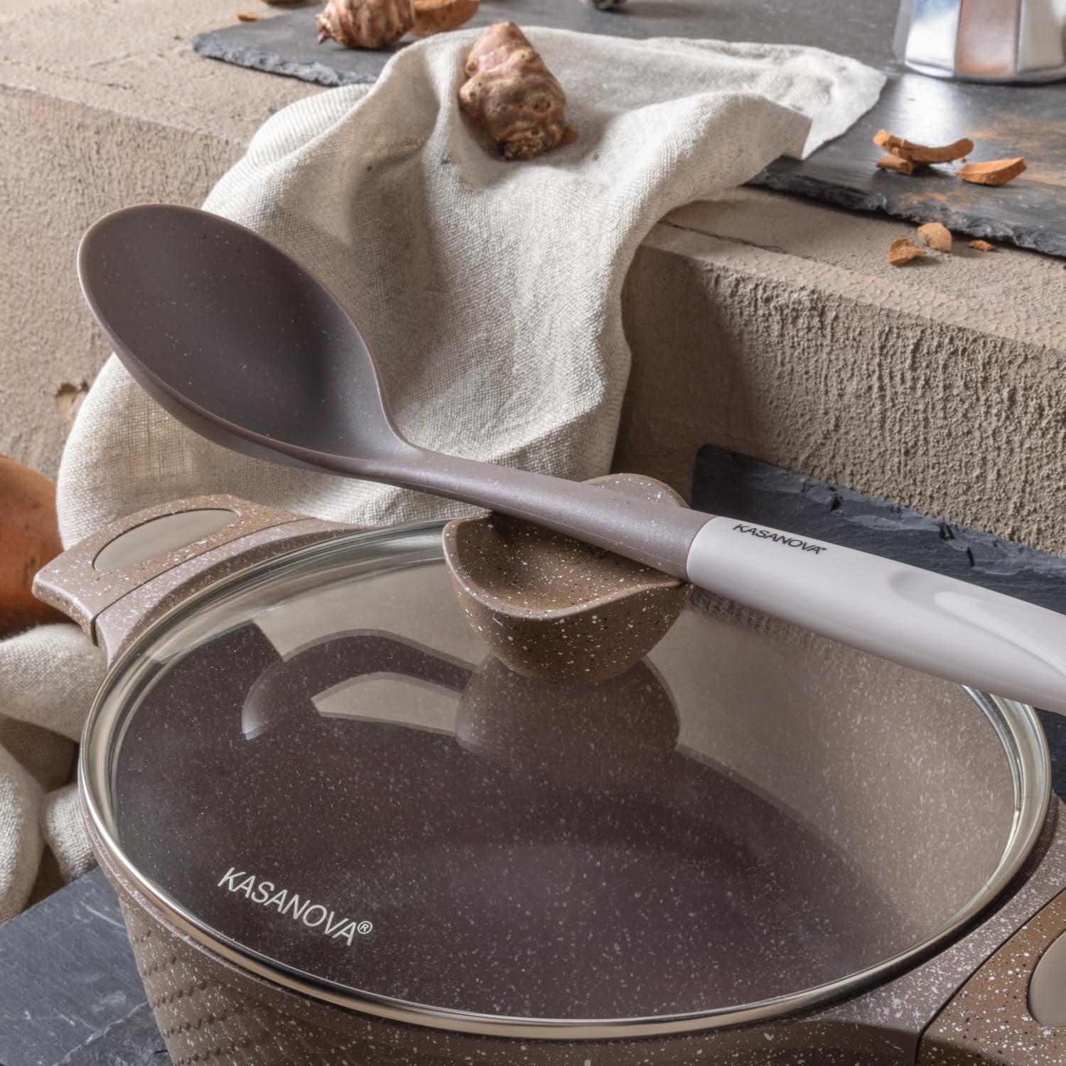 Kasanova Set Pentole Antiaderenti 0 Grassi (12 Pezzi) - immagine 8