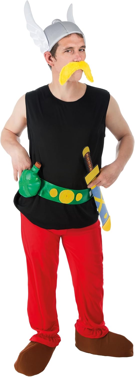 Chaks - Costume da Asterix, set da 9 pezzi, costume completo da gallo, Asterix e Obelix, per carnevale e Comic Con - immagine 1