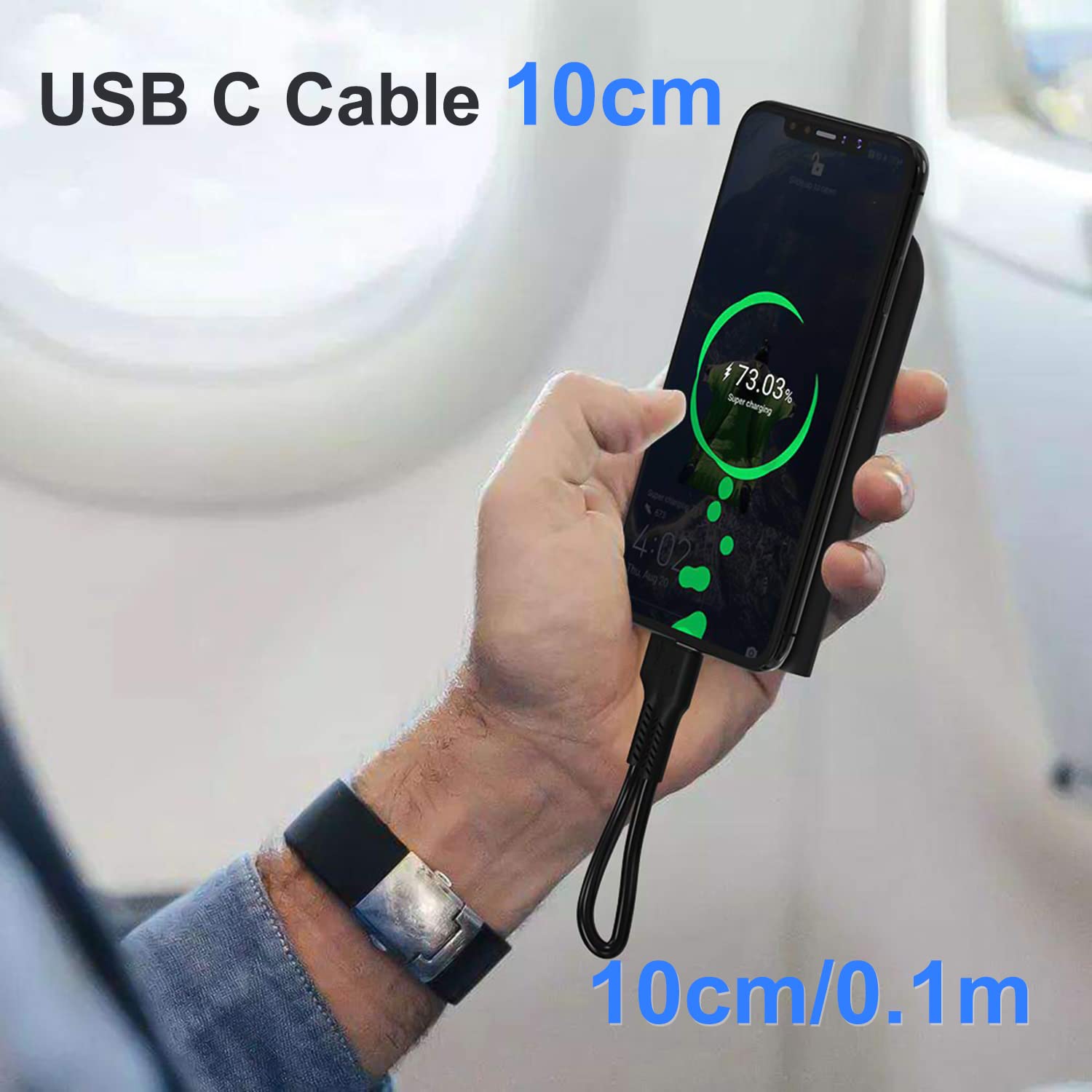 Cavo USB Type-C Corto 10cm 3A [5 Pezzi] - immagine 4