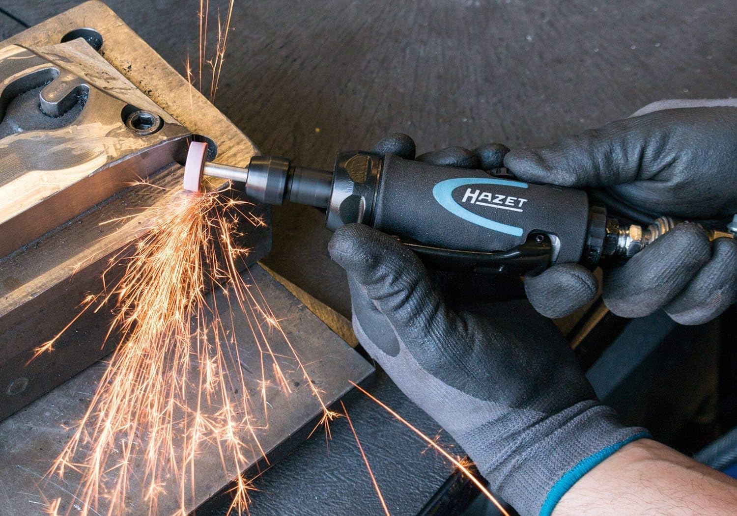 Hazet 9032N-1 Smerigliatrice, Esecuzione Diritta, Multicolore, Lunghezza 157 mm - immagine 4