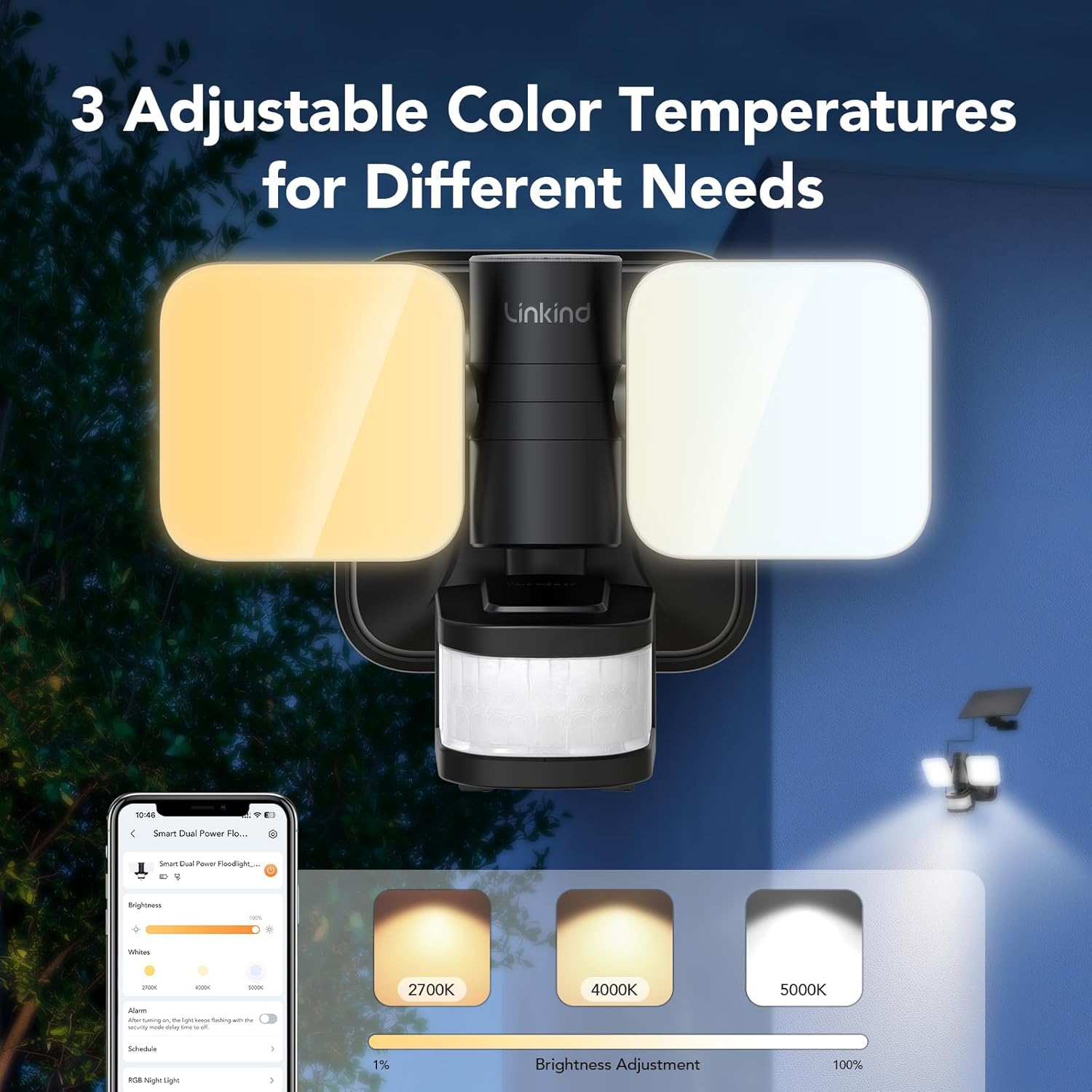 Linkind Faretto Esterno LED 25W Doppia Alimentazione - immagine 6