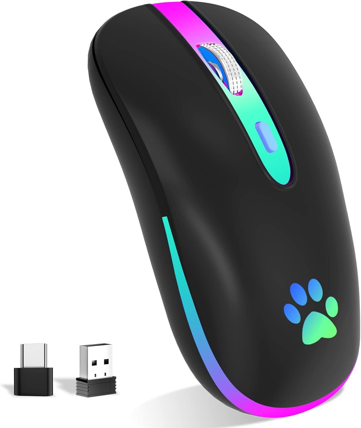 Kbcase Mouse Wireless Ricaricabile 2,4 GHz