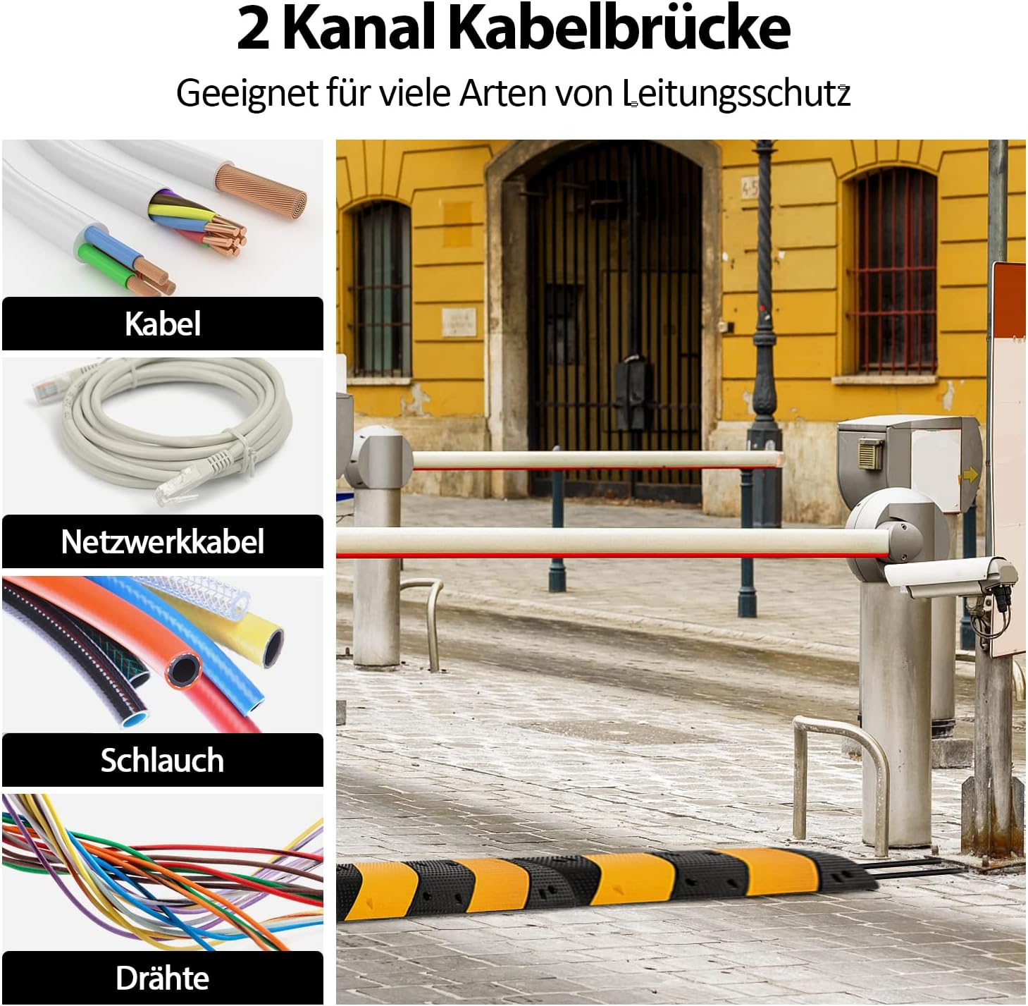 Myoyay Ponte per Cavi a 2 Canali 100x30x6 cm - immagine 4