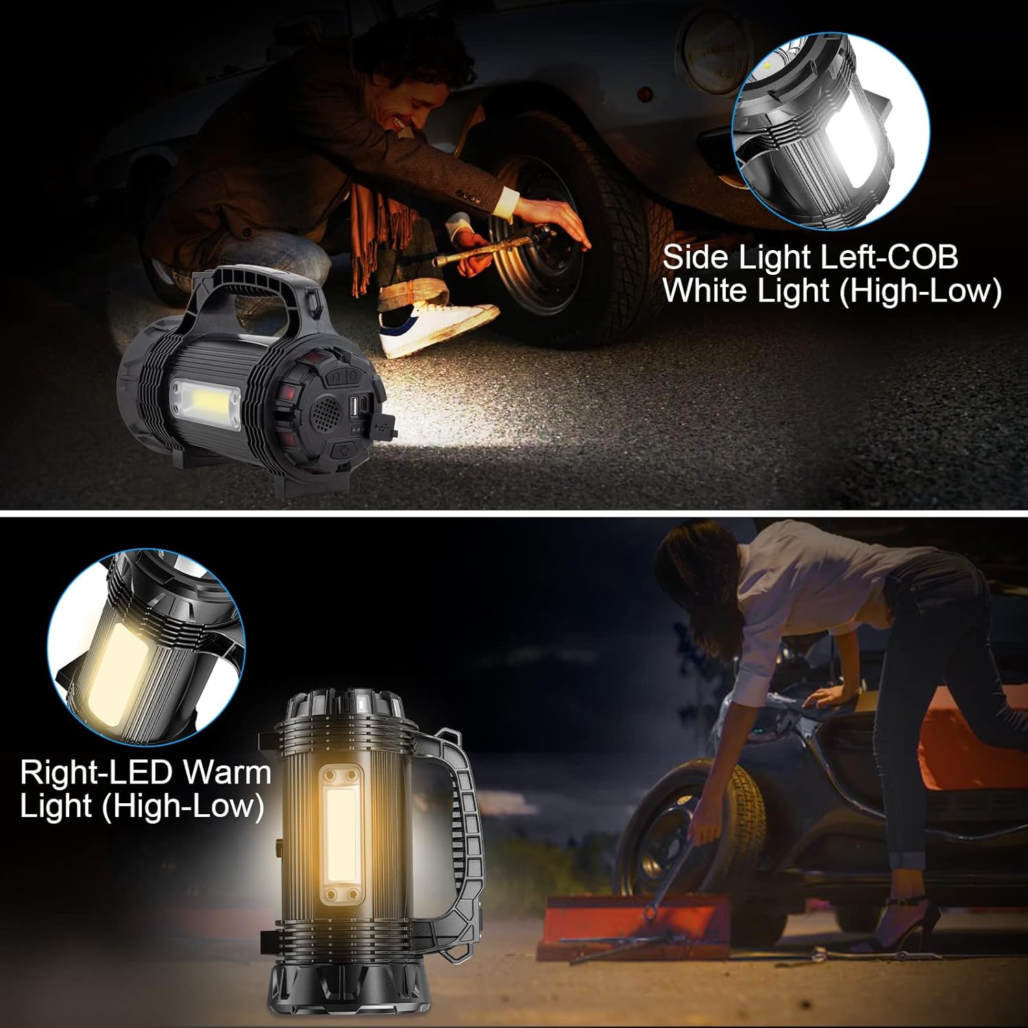 ERAY Torcia LED Potente Ricaricabile 3000 Lumen - immagine 5