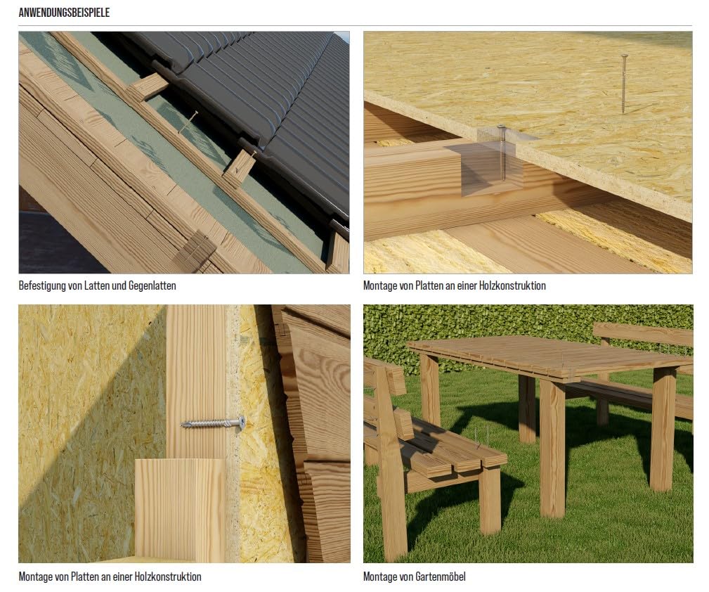 KLIMAS Viti per Legno Torx 5x70mm - 200 pezzi - immagine 4