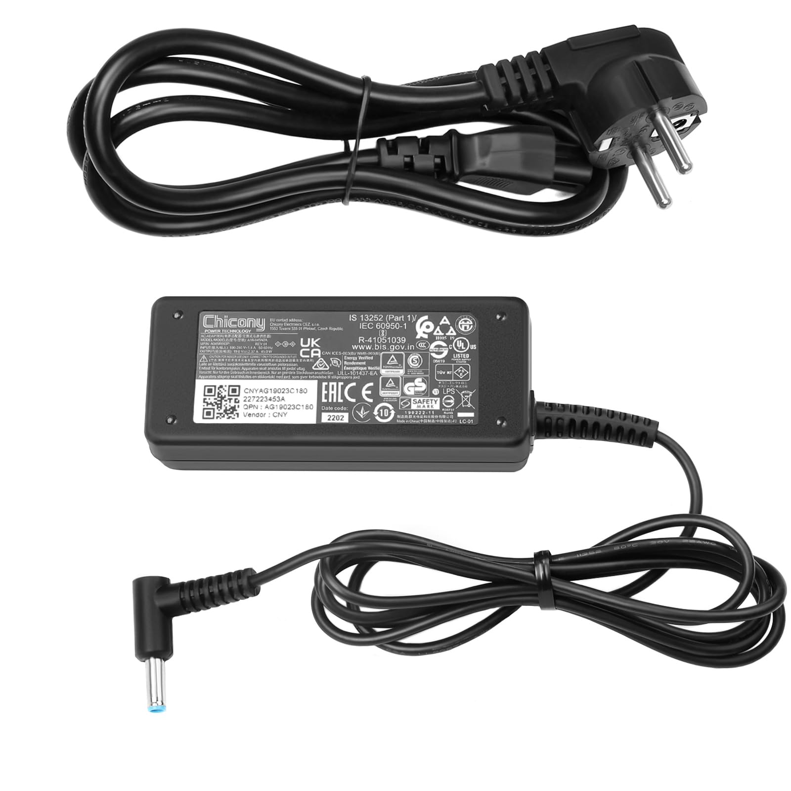 Caricatore Alimentatore 45W per HP EliteBook/Probook