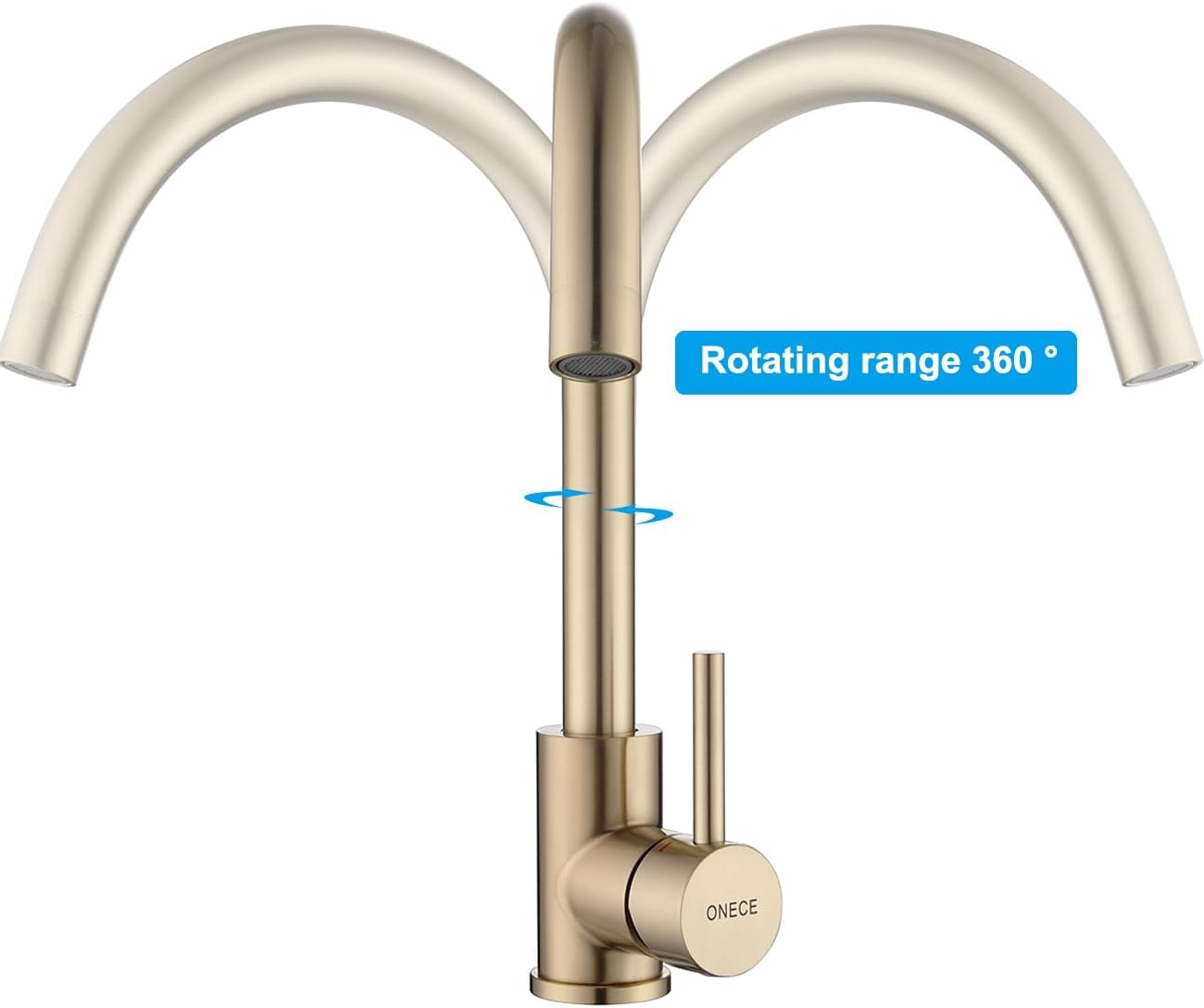 Onece Rubinetto Cucina Oro Monocomando - immagine 3