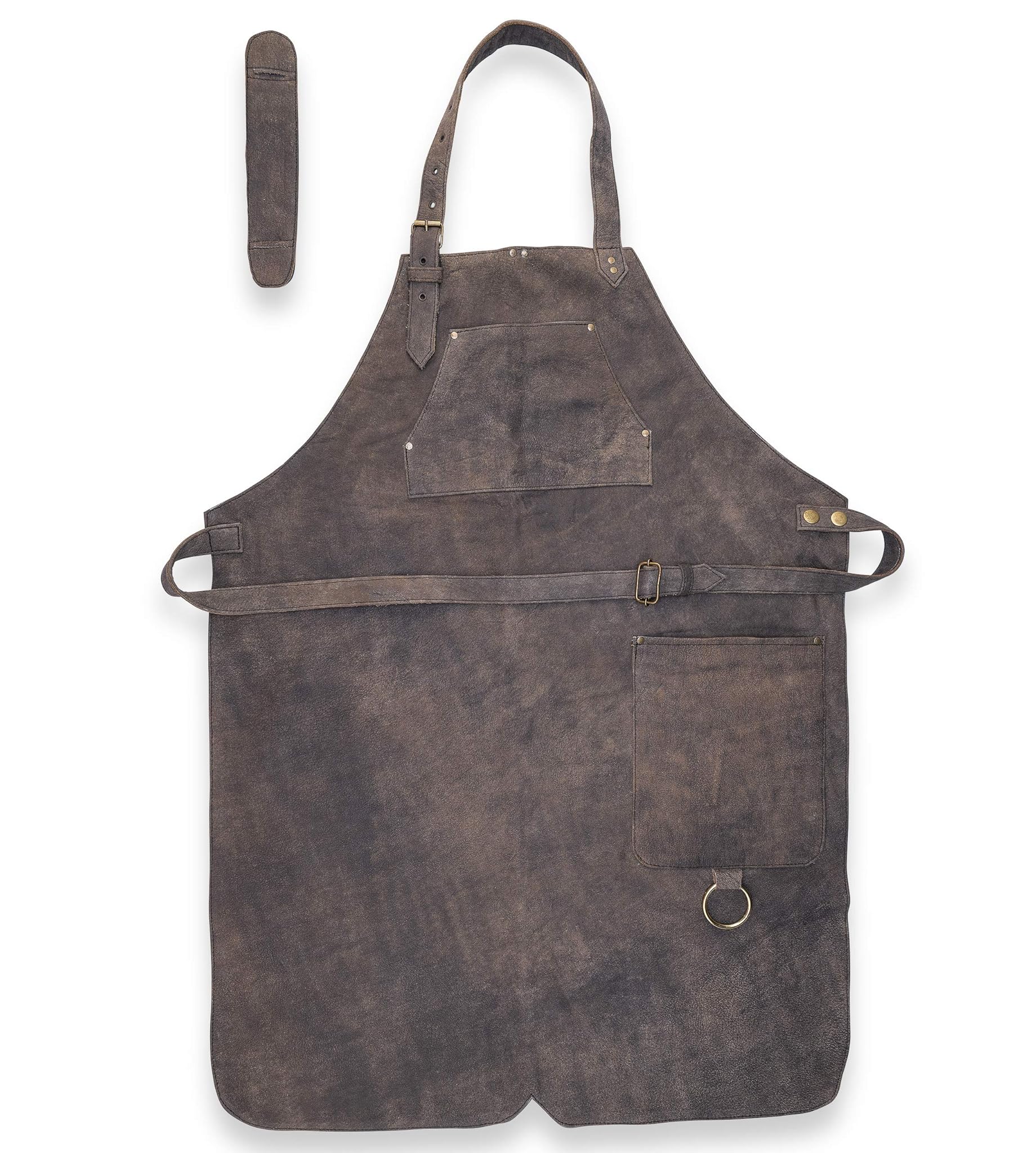 Angus Stoke Henry - Grembiule da Barbecue in Pelle Vintage