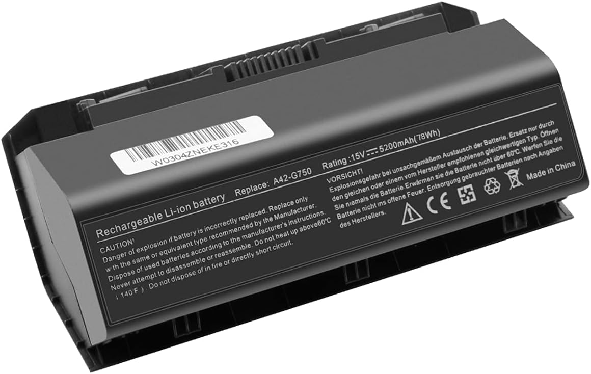 Exmate Batteria A42-G750 per ASUS ROG G750 15V 5200mAh - immagine 1