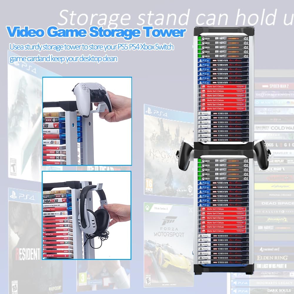 Torre di Stoccaggio per Giochi e CD, Universale - immagine 5