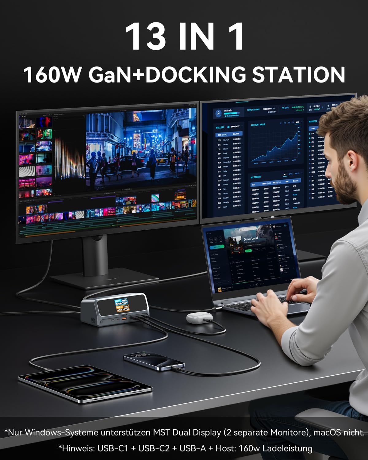 Docking Station Adattatore USB C - immagine 2