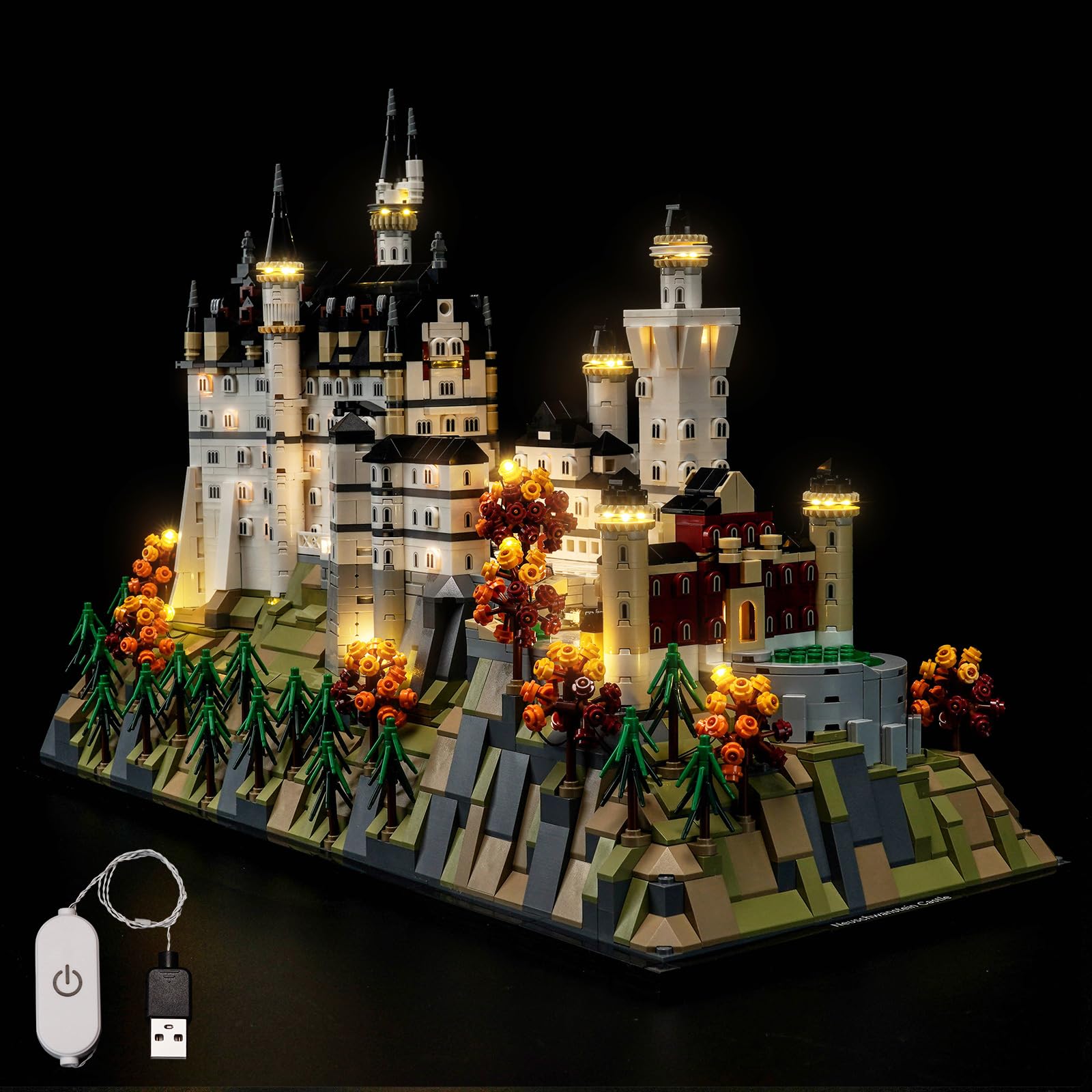 Set Luci LED con Dimmer Touch per Lego Neuschwanstein